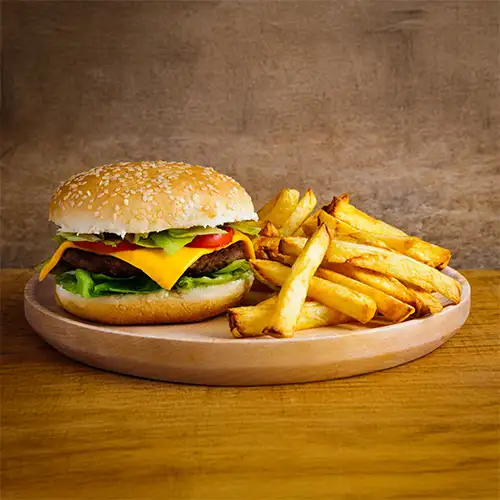 1 burger ou 5 nuggets + 1 frite + 1 Capri Sun